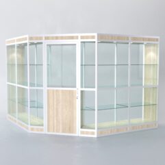 Павильон торговый из профиля угловой №7в, Дуб Сонома