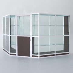 Павильон торговый из профиля угловой №7г, Дуб Венге