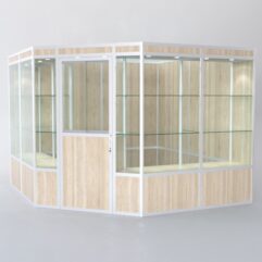 Павильон торговый из профиля угловой №8а, Дуб Сонома