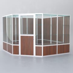 Павильон торговый из профиля угловой №8б, Орех