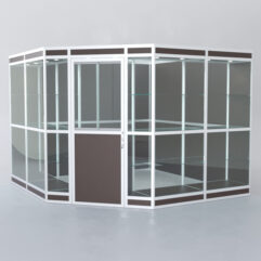 Павильон торговый из профиля угловой №8в, Дуб Венге