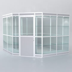 Павильон торговый из профиля угловой №8в, Серый