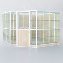 Павильон торговый из профиля угловой №8г, Дуб Сонома