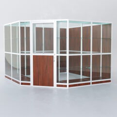 Павильон торговый из профиля угловой №8г, Орех