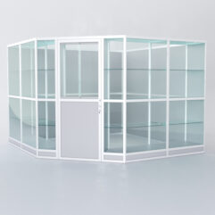 Павильон торговый из профиля угловой №8г, Серый