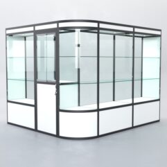 Павильон торговый из профиля угловой №2а, Белый+Черный