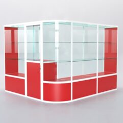 Павильон торговый из профиля угловой №2б, Красный+Белый