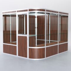 Павильон торговый из профиля угловой №5а, Орех