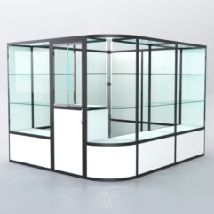 Павильон торговый из профиля угловой №5б, Белый+Черный