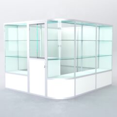 Павильон торговый из профиля угловой №5б, Белый