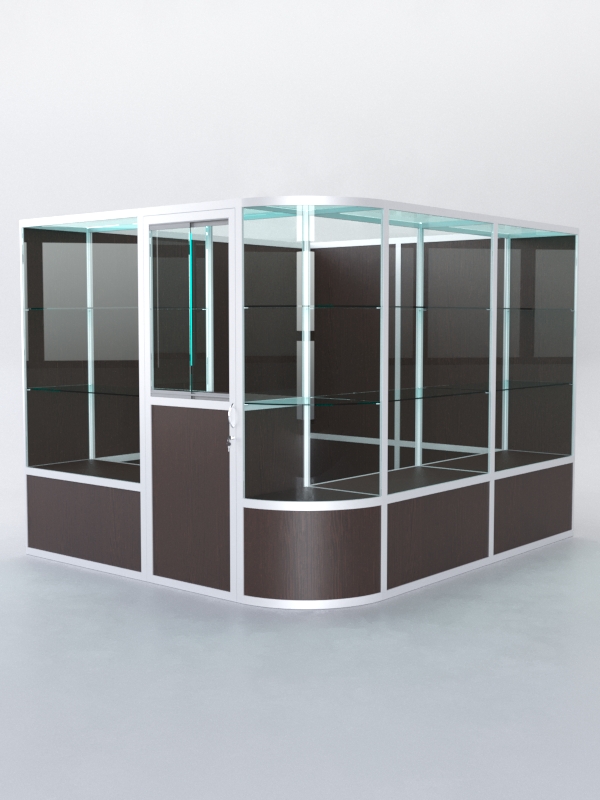 Павильон торговый из профиля угловой №5б, Дуб Венге