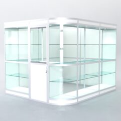 Павильон торговый из профиля угловой №5в, Белый