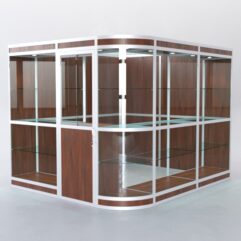 Павильон торговый из профиля угловой №5в, Орех