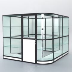 Павильон торговый из профиля угловой №5г, Белый+Черный