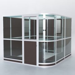 Павильон торговый из профиля угловой №5г, Дуб Венге