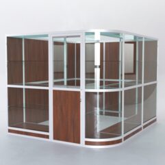 Павильон торговый из профиля угловой №5г, Орех