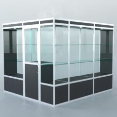 Павильон торговый из профиля угловой №1а, Черный