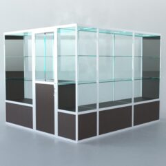 Павильон торговый из профиля угловой №1б, Дуб Венге