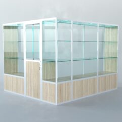 Павильон торговый из профиля угловой №1б, Дуб Сонома