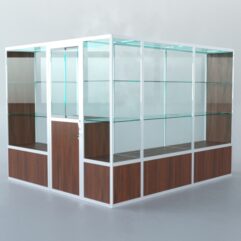 Павильон торговый из профиля угловой №1б, Орех