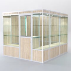 Павильон торговый из профиля угловой №4а, Дуб Сонома