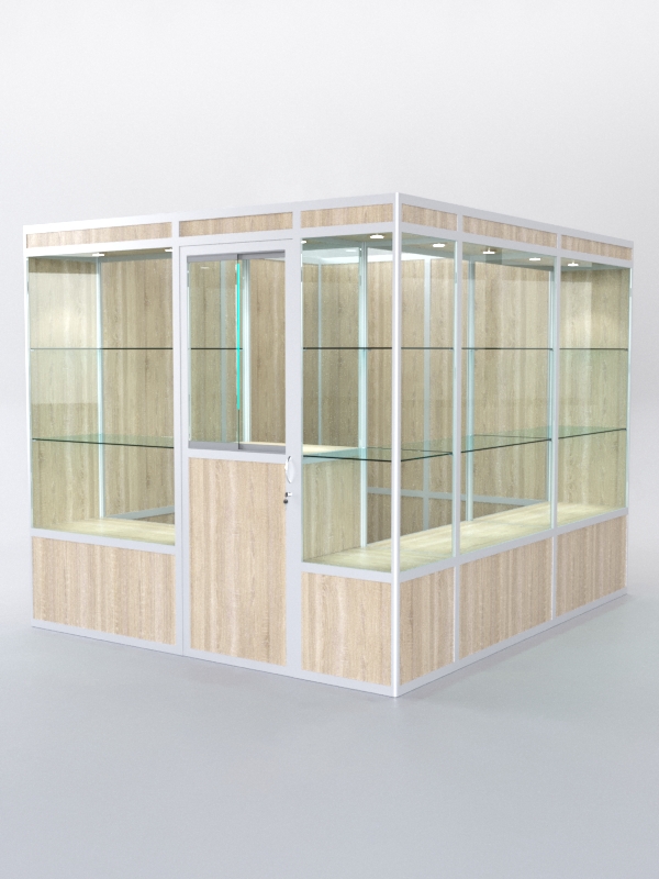 Павильон торговый из профиля угловой №4а, Дуб Сонома