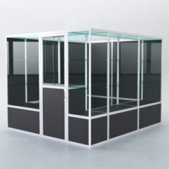 Павильон торговый из профиля угловой №4б, Черный