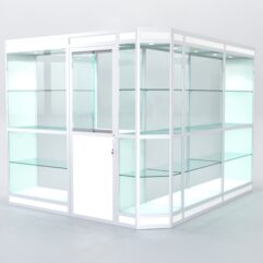 Павильон торговый из профиля угловой №3в, Белый