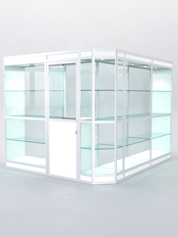 Павильон торговый из профиля угловой №3в, Белый