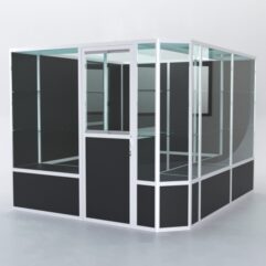 Павильон торговый из профиля угловой №6б, Черный