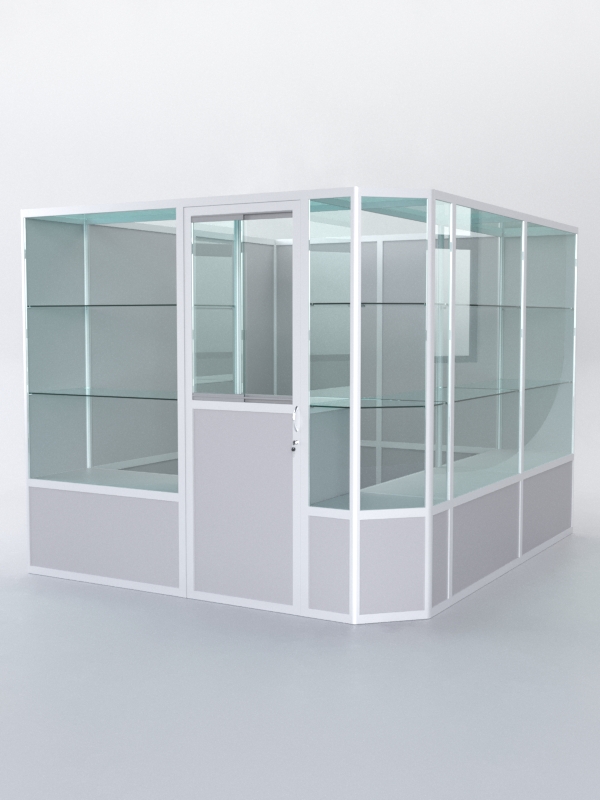 Павильон торговый из профиля угловой №6б, Серый