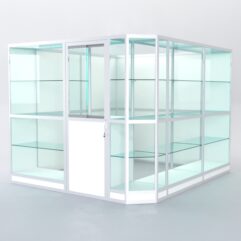 Павильон торговый из профиля угловой №6г, Белый