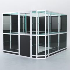 Павильон торговый из профиля угловой №6г, Черный