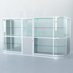 Павильон торговый из профиля пристенный №12г, Серый