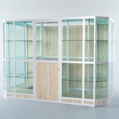 Павильон торговый из профиля пристенный №10г, Дуб Сонома