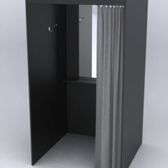 Примерочная из ДСП №1А, Черный