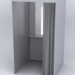 Примерочная из ДСП №1А, Серый