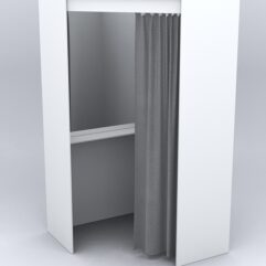 Примерочная из ДСП №2А, Белый