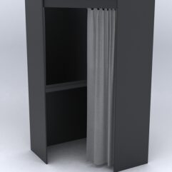 Примерочная из ДСП №2А, Черный