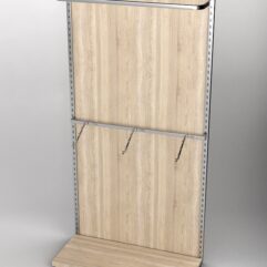 Пристенная торговая система Bazic №1 с задней стенкой (1200мм), Дуб Сонома