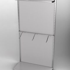 Пристенная торговая система Bazic №1 с задней стенкой (1200мм), Серый