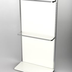 Пристенная торговая система Bazic №2 с задней стенкой (1200мм), Белый