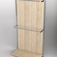 Пристенная торговая система Bazic №2 с задней стенкой (1200мм), Дуб Сонома