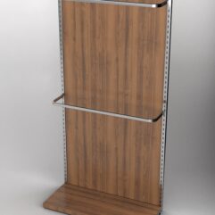 Пристенная торговая система Bazic №2 с задней стенкой (1200мм), Орех