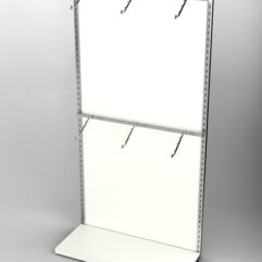 Пристенная торговая система Bazic №3 с задней стенкой (1200мм), Белый