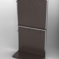 Пристенная торговая система Bazic №3 с задней стенкой (1200мм), Дуб Венге