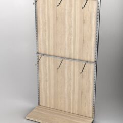 Пристенная торговая система Bazic №3 с задней стенкой (1200мм), Дуб Сонома