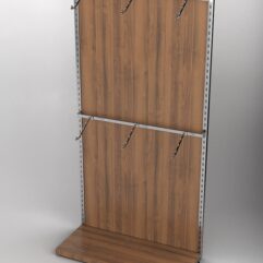 Пристенная торговая система Bazic №3 с задней стенкой (1200мм), Орех