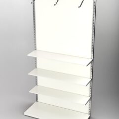 Пристенная торговая система Bazic №4 с задней стенкой (1200мм), Белый