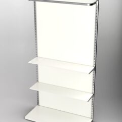 Пристенная торговая система Bazic №5 с задней стенкой (1200мм), Белый